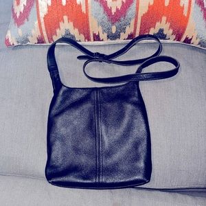 The sak black genuine leather bag